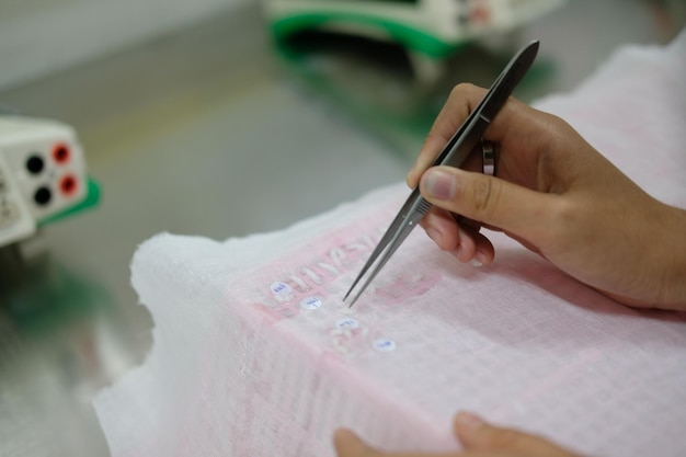 Proces tvorby výšivky